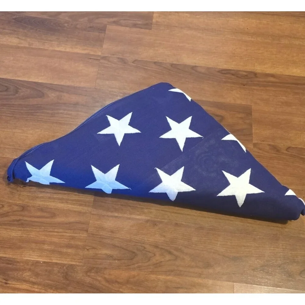 Vintage 50 Star United States  America Tall Flag 5x9.5 Cotton  Excellent Patriot